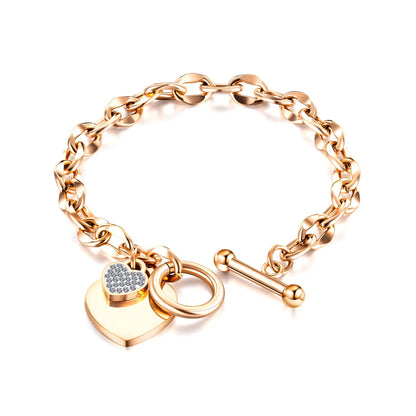 Stainless Steel Bracelet For Women Heart Bracelets Fashion Jewellery Accessory